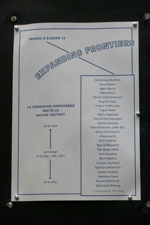 Thème de l'exposition : "Expanding Frontiers" avec des oeuvres de la Kaviar Factory (musée implanté à Henningsvoer aux Lofoten)